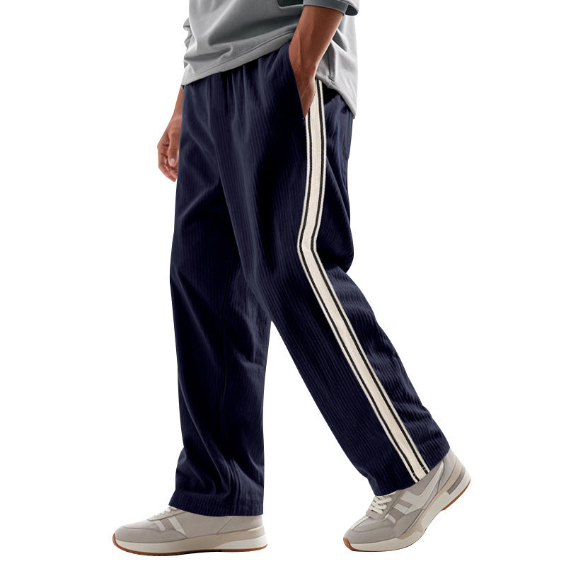 Herren Sportliche Plank-Hose mit Streifen-Design R&B