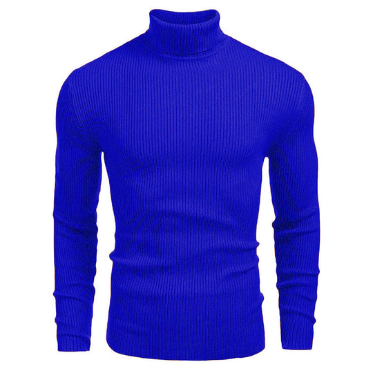 Herren Rollkragenpullover aus feinem Rippstrickmaterial R&B