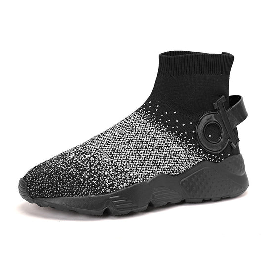 Damen Sockensneaker mit atmungsaktiver Strickoberfläche und rutschfester Sohle R&B