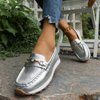 Damen Modische Slip-On Loafer