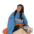 Damen lässiger Oversized-Pullover mit kreativem Grafikdesign und hochwertigen Materialien