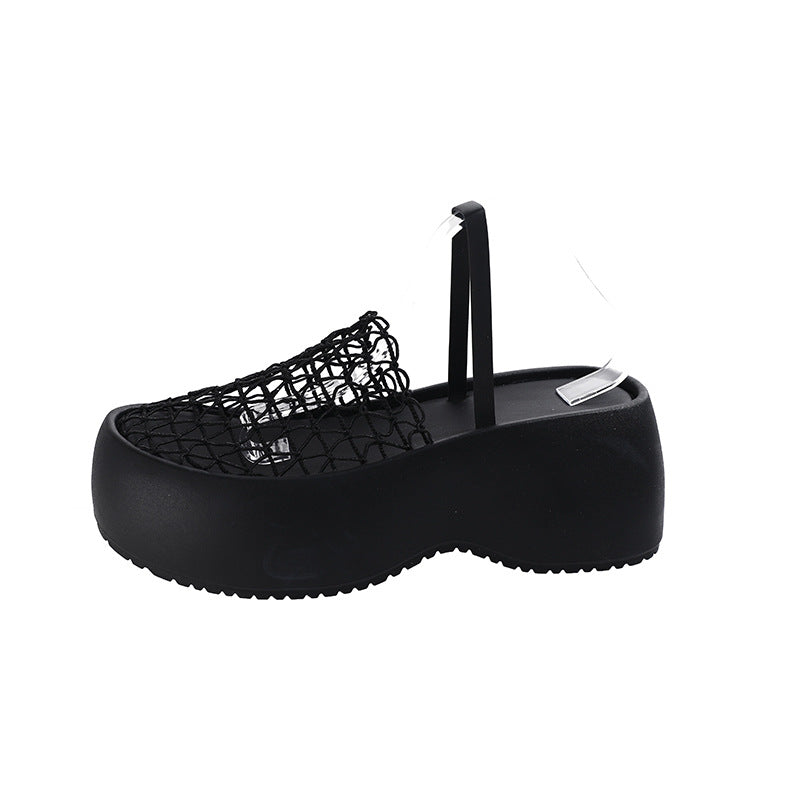 Damen Plattform-Sandalen mit innovativem Netzdesign und rutschfester Sohle R&B