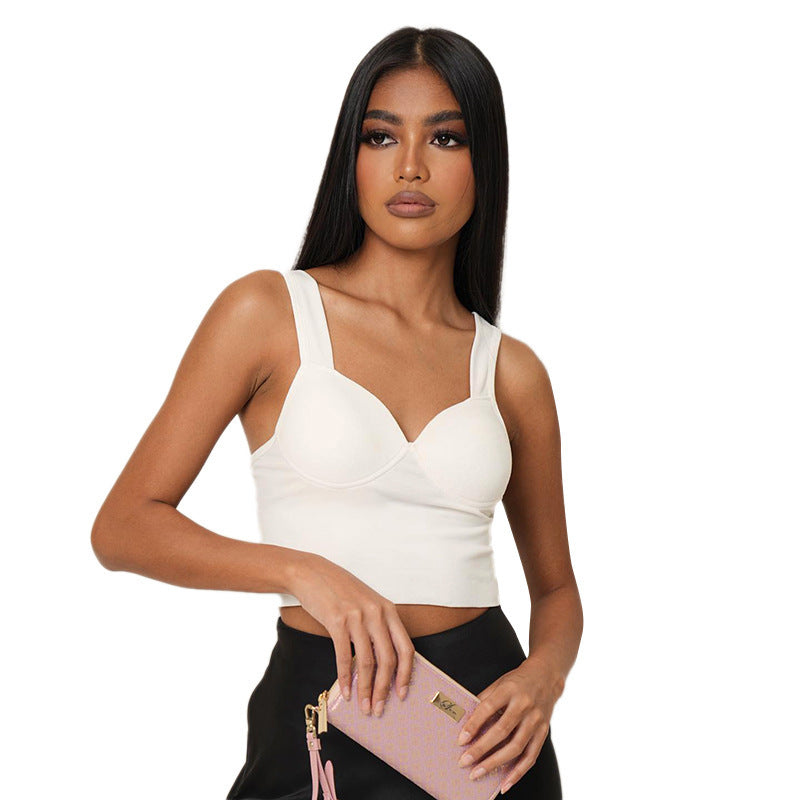 Damen Crop Top mit komfortabler Passform und elegantem Dekolleté R&B