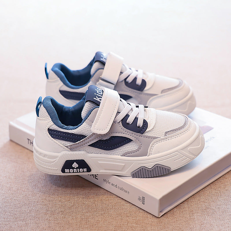 Damen Sportliche Kindersneaker mit praktischen Klettverschluss und atmungsaktiver Mesh-Oberfläche R&B