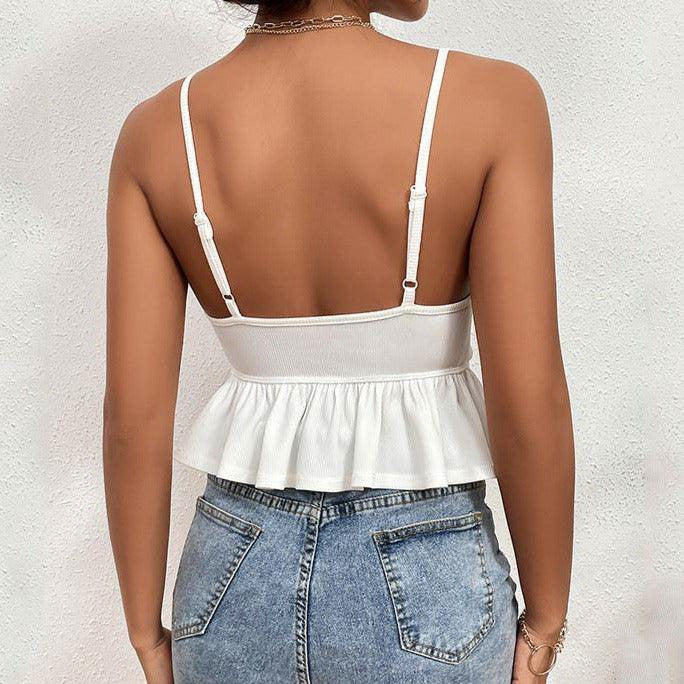 Damen Wickeloberteil mit schickem Rüschendesign R&B