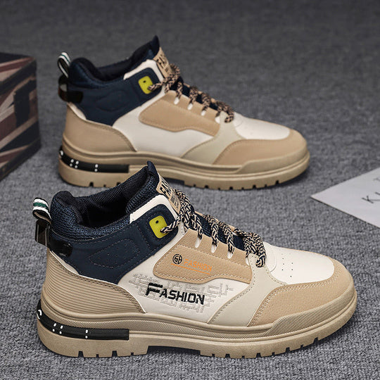 Damen modische High-Top Sneakers mit stylischem Design und rutschfester Sohle R&B