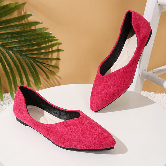 Damen elegante Ballerina-Schuhe mit spitzem Design und komfortabler Innensohle R&B