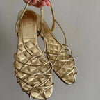 Damen Elegante Riemensandalen mit feinen Halteriemen R&B