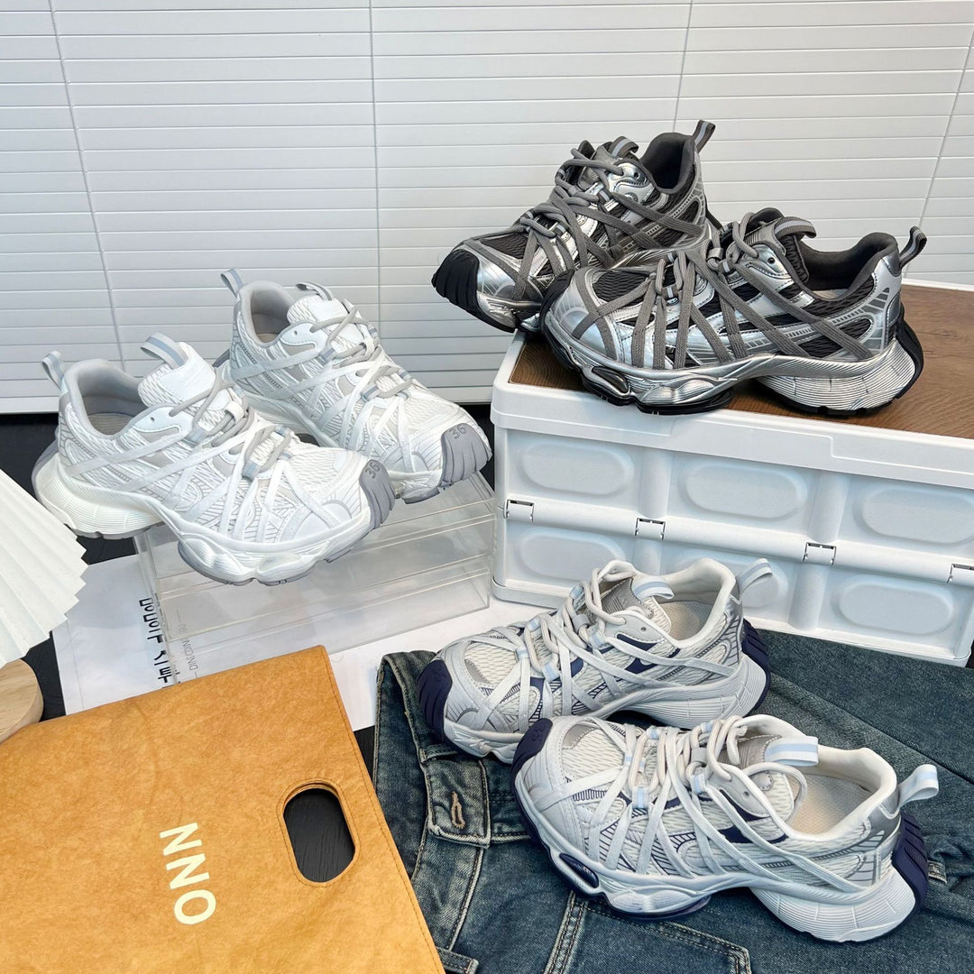 Damen Sportliche Lauf-Sneaker mit atmungsaktiver Mesh-Oberfläche und innovativem Dämpfungssystem R&B