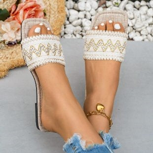 Damen Komfortable und stilvolle Sommer-Slipper R&B