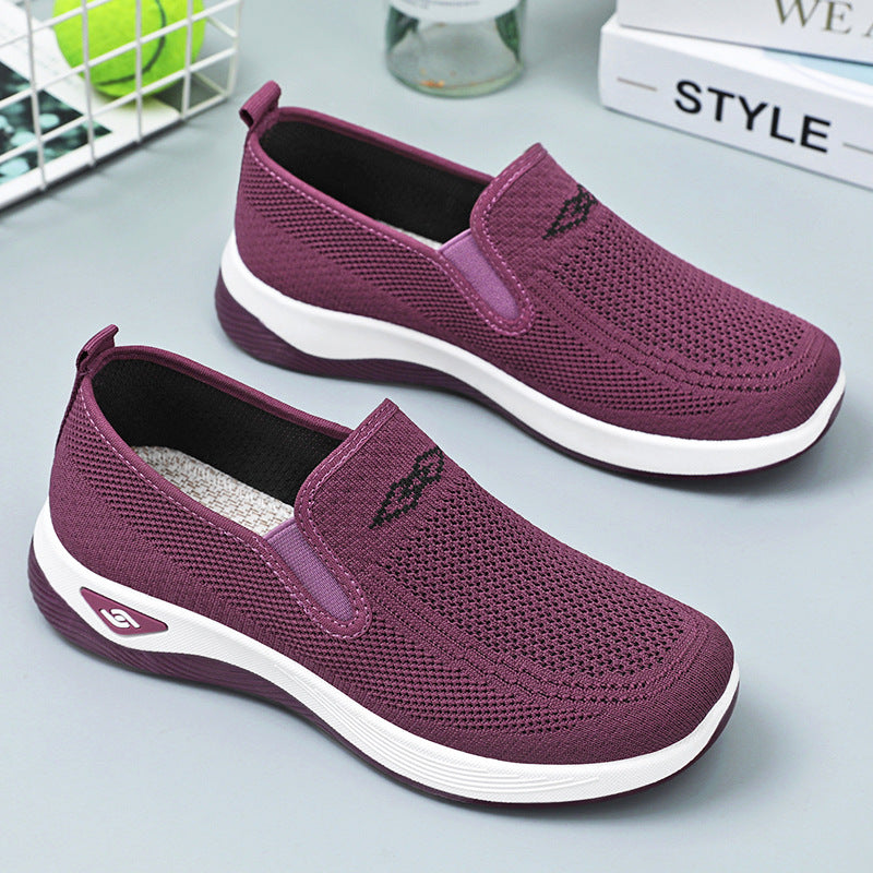 Damen Stretchige Slip-On Sportschuhe mit atmungsaktivem Obermaterial R&B