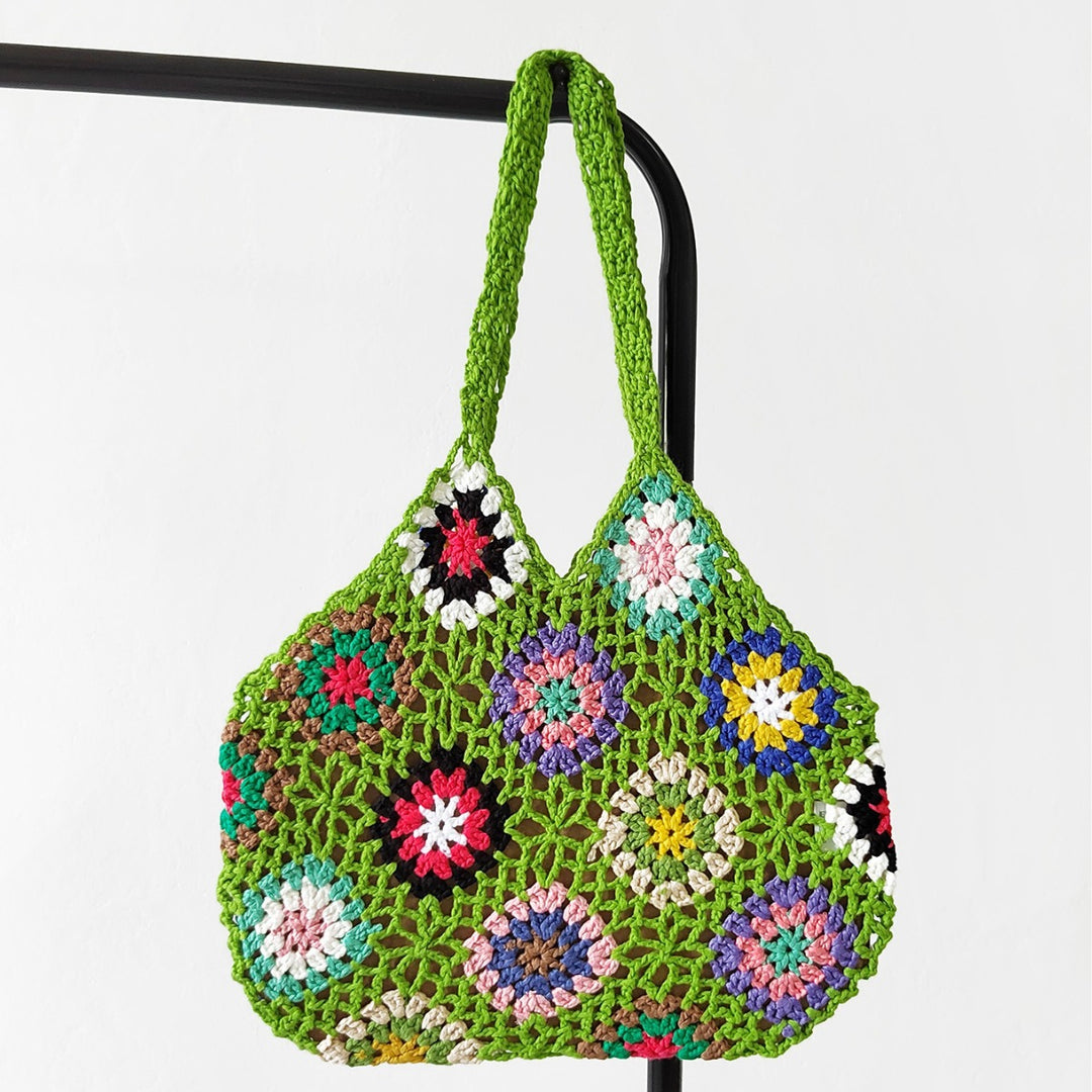 Damen Handgefertigte Häkel-Shopper-Tasche R&B