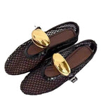 Damen Netzschuhe mit verstellbarem Riemchen und rutschfester Sohle EB