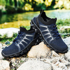 Damen Multifunktionale Freizeitsneaker mit atmungsaktivem Obermaterial und elastischer Schnürung