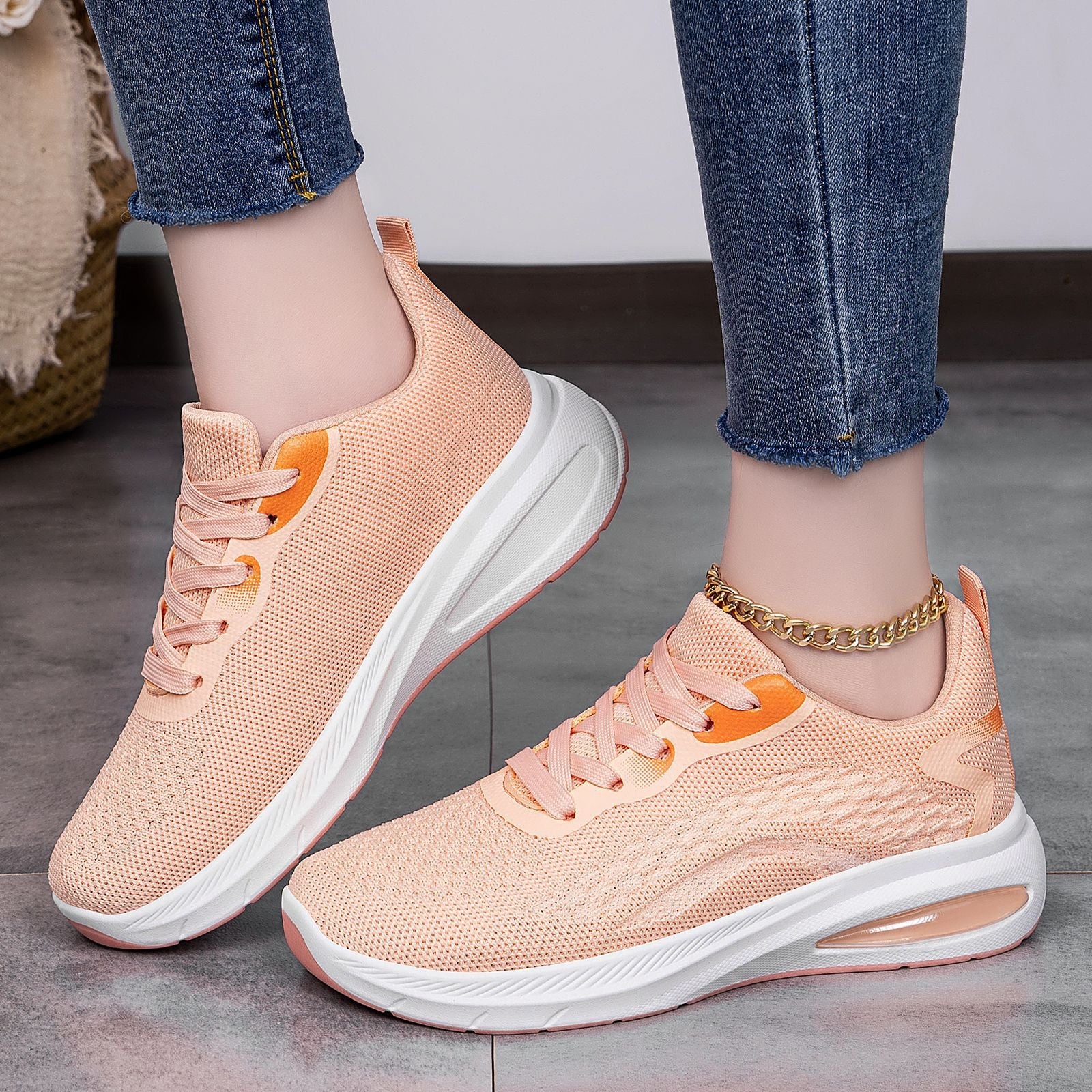Damen Sportliche Lauf-Sneaker mit Komfort-Dämpfung und atmungsaktivem Obermaterial R&B