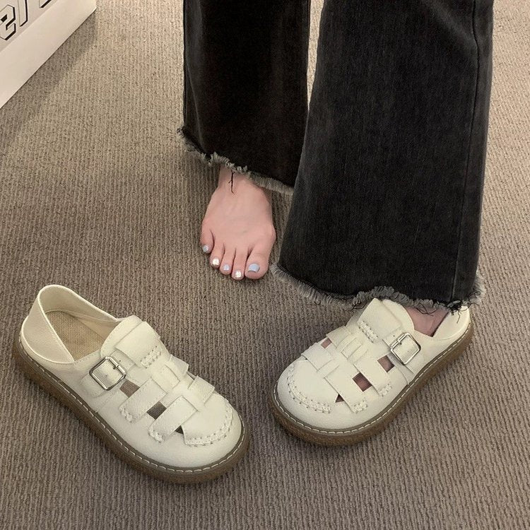 Damen Clogs mit modischem Riemenverschluss und rutschfester Sohle R&B