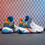 Damen Hochgeschnürte Sport Sneakers mit stoßdämpfendem Design und stylishem Obermaterial R&B