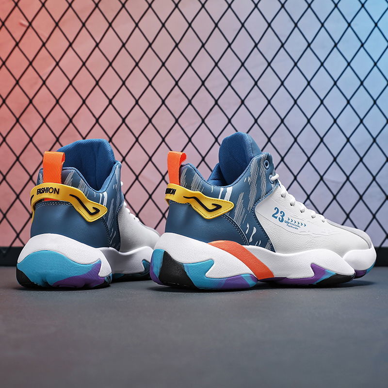 Damen Hochgeschnürte Sport Sneakers mit stoßdämpfendem Design und stylishem Obermaterial R&B