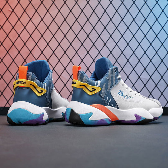 Damen Hochgeschnürte Sport Sneakers mit stoßdämpfendem Design und stylishem Obermaterial R&B