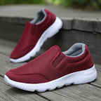 Damen Komfortable Slip-On Sneaker mit atmungsaktiver Mesh-Oberfläche
