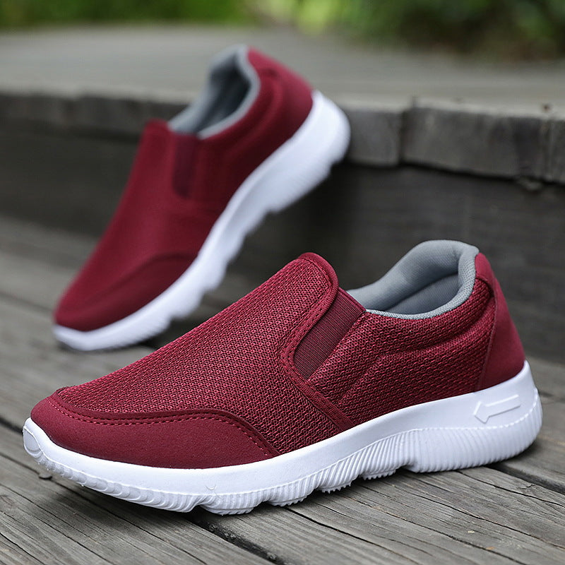 Damen Komfortable Slip-On Sneaker mit atmungsaktiver Mesh-Oberfläche
