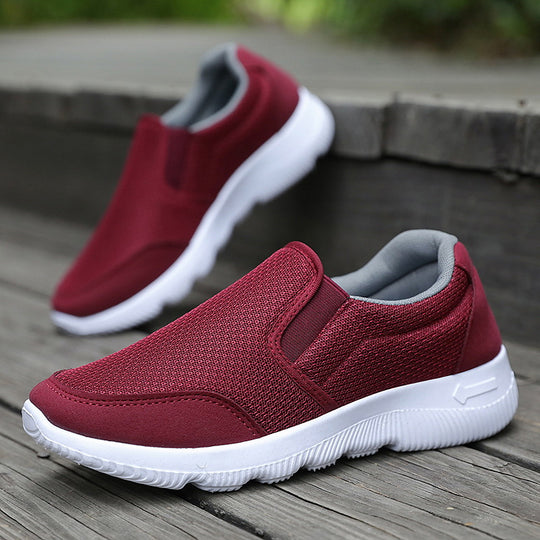 Damen Komfortable Slip-On Sneaker mit atmungsaktiver Mesh-Oberfläche R&B