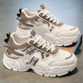 Damen Sportliche Chunky Sneakers mit einzigartigem Blumenmuster