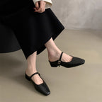 Damen elegante Slip-On Pantoletten mit verstellbarem Riemchen und komfortablem Fußbett R&B