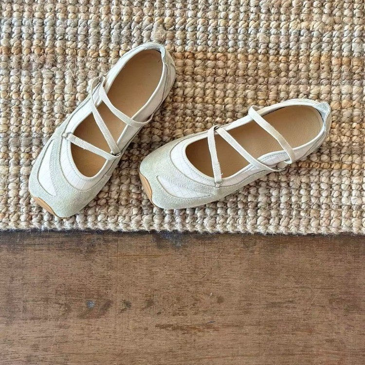 Damen Ballerinas mit flexibler Sohle und schickem Riemchendesign R&B