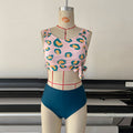 Damen Zweiteiliges Bikini-Set mit modischem Design und verstellbaren Trägern R&B