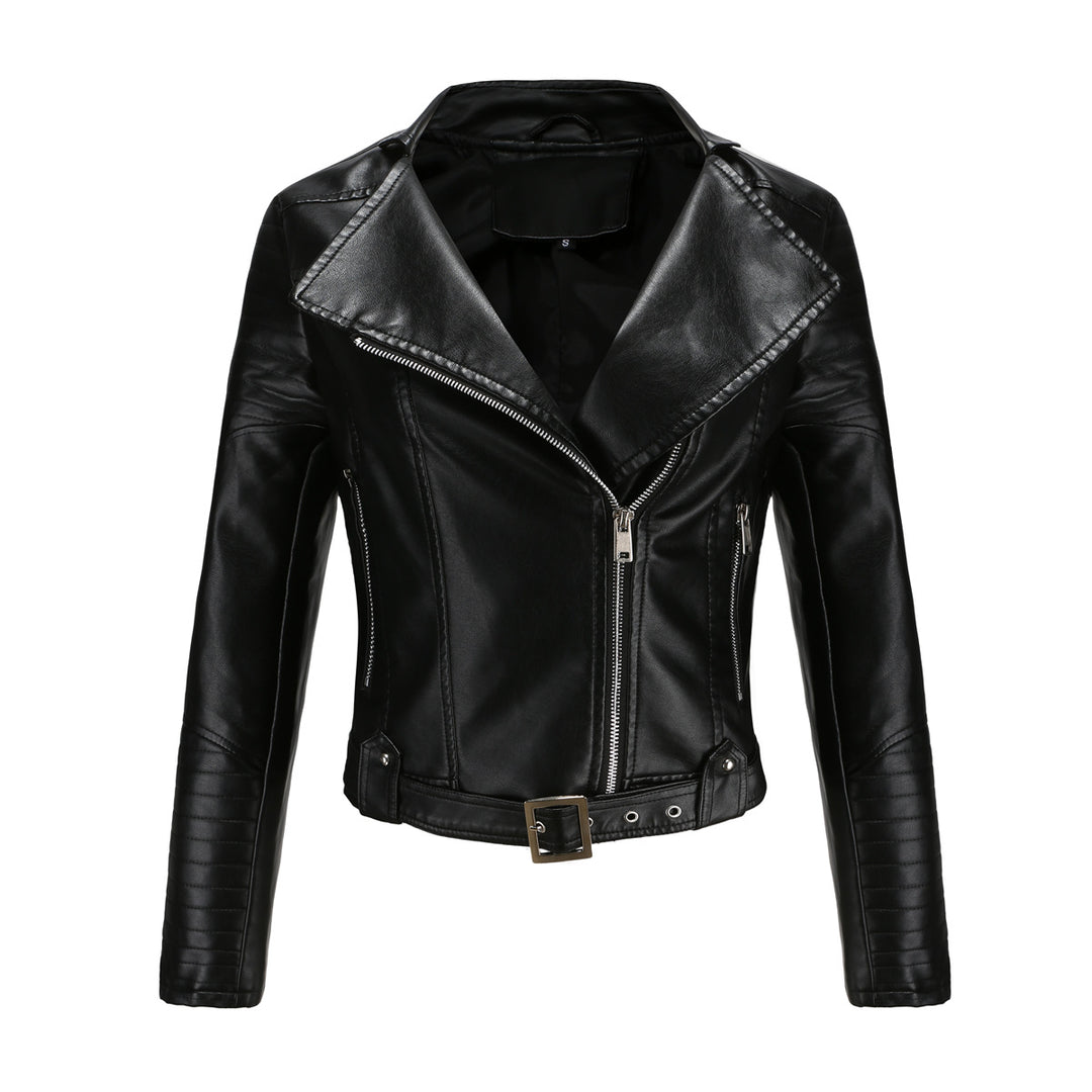 Damen modische Bikerjacke mit stylischem Steppmuster und attraktiven Reißverschlussdetails R&B