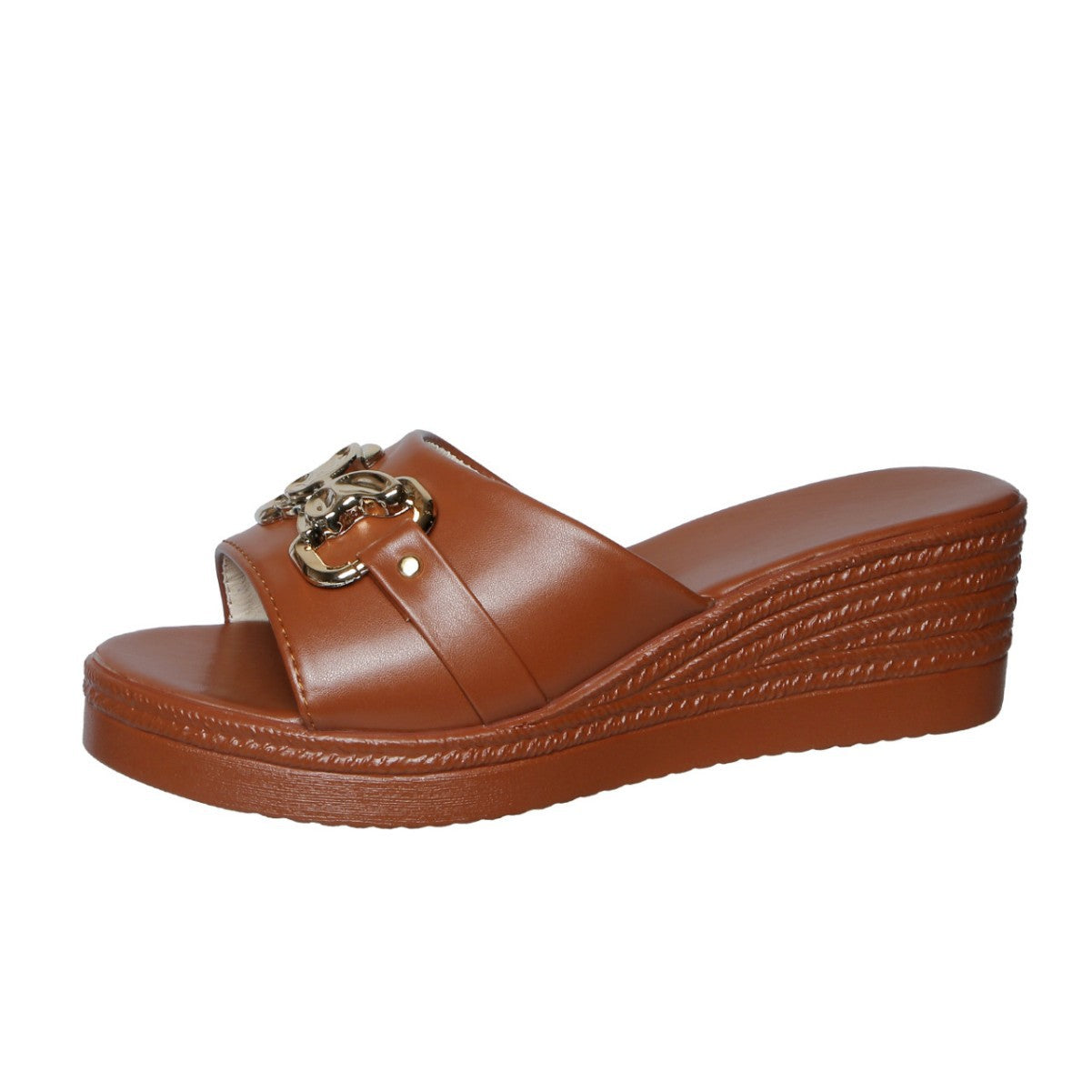 Damen Komfort-Sandalen mit elegantem Ketten-Detail und rutschfester Sohle R&B