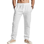 Herren komfortable Freizeithose mit gestreiftem Design R&B