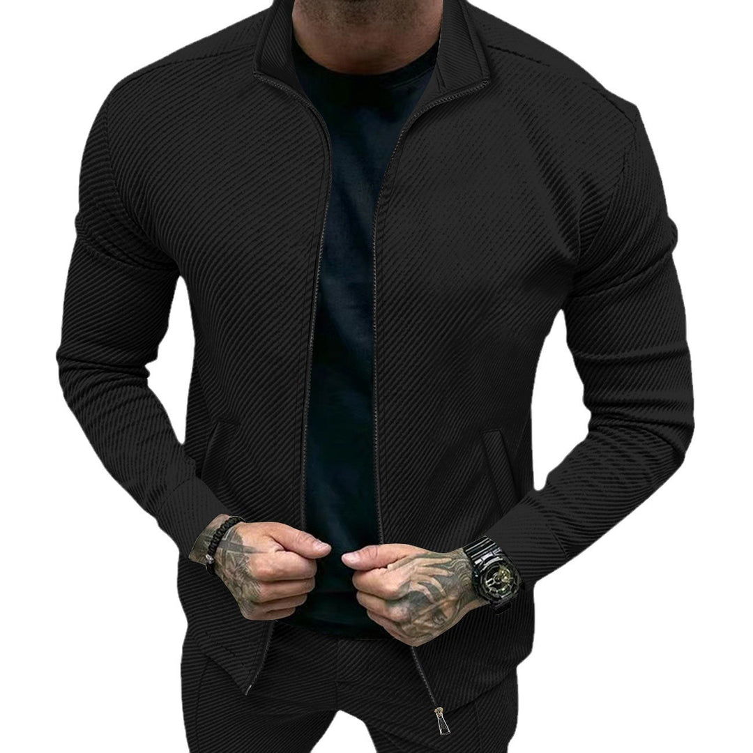 Herren sportliche Jacke mit strukturiertem Design R&B