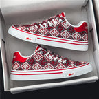 Damen Modische Sneaker mit geometrischem Muster R&B