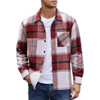 Herren nan oversized kariertes Flanellhemd mit Brusttasche und klassischem Knopfverschluss R&B