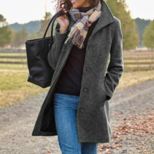 Damen modischer Wollmantel R&B