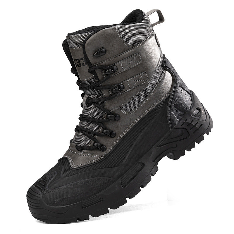 Damen Hohe Arbeitsstiefel mit rutschfester Profilsohle und atmungsaktivem Innenfutter