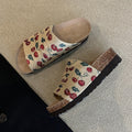 Damen modische Clogs mit floralem Design und rutschfester Sohle R&B