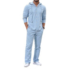 Herren lässiges Kapuzenshirt mit praktischen Taschen und Jogginghose R&B