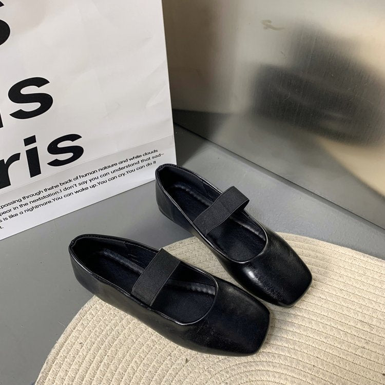 Damen Ballerinas mit elastischem Riemen und elegantem Design R&B