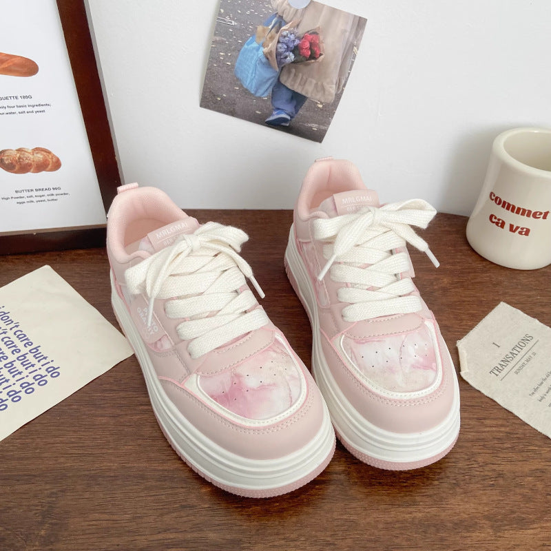 Damen Trendige Plateau-Sneaker mit komfortabler Dämpfung und modischer Silhouette R&B