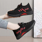 Damen Sportliche Mesh-Sneaker mit atmungsaktiver Sohle und rutschfester Laufsohle R&B