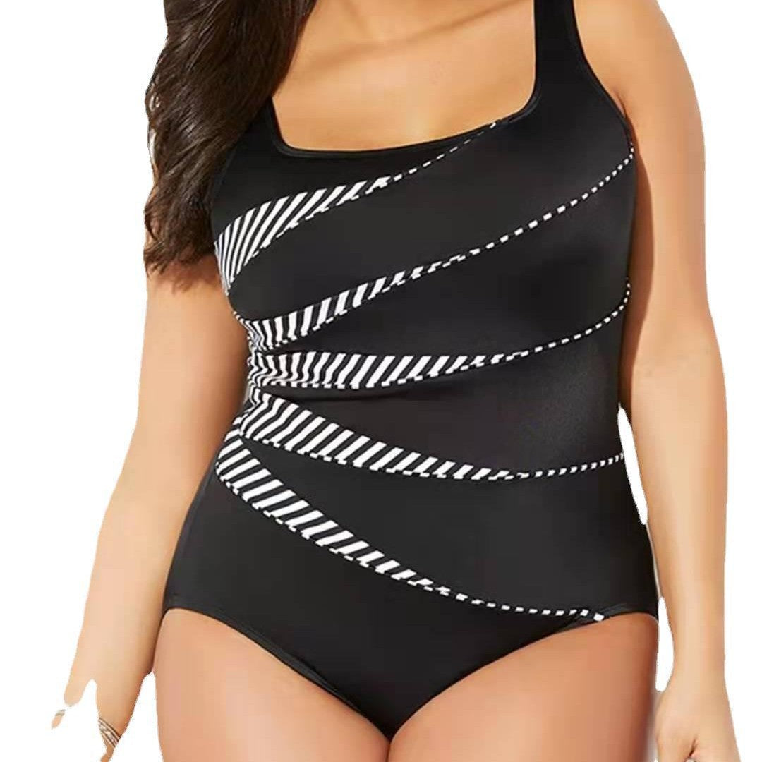 Damen Eleganter Badeanzug mit floralem Design und stützendem Schnitt R&B
