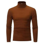 Herren Rollkragenpullover aus elastischem Material mit eng anliegendem Schnitt