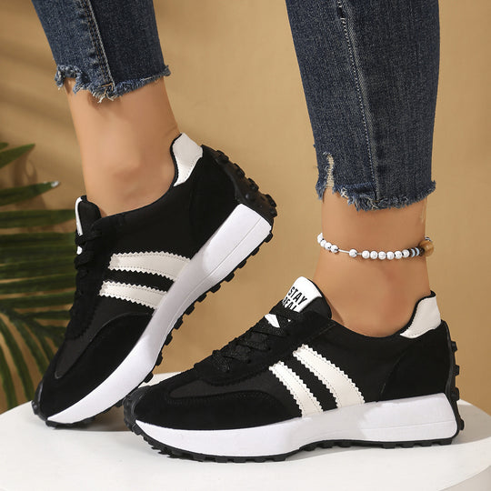 Damen sportliche Sneaker im Retro-Design mit atmungsaktiven Materialien R&B