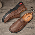 Herren Premium-Leder Mokassins mit rutschfester Laufsohle R&B