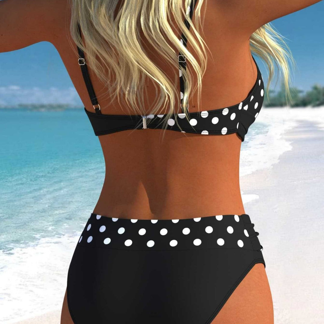 Damen Bikini-Set mit croppenden Oberteil und hohem Taillenschnitt R&B