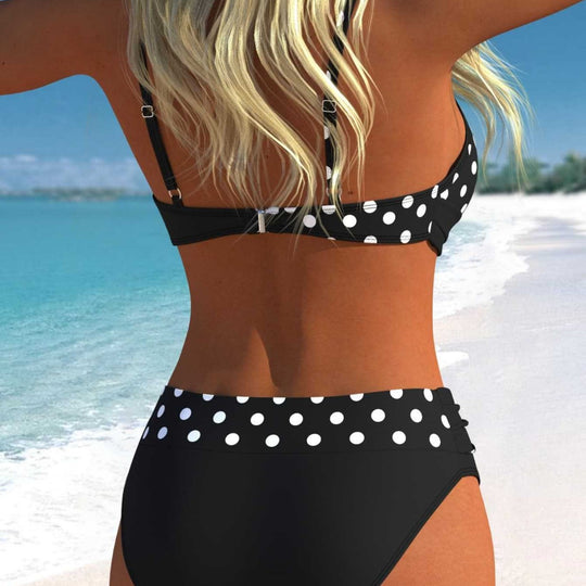 Damen Bikini-Set mit croppenden Oberteil und hohem Taillenschnitt R&B
