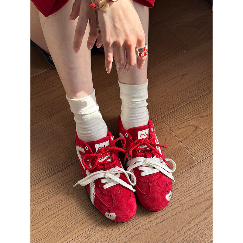 Damen Sneakers mit verspieltem Applikationsdesign und atmungsaktiver Sohle R&B
